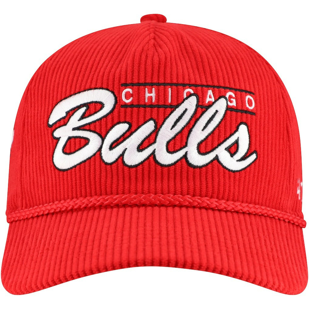 Chicago Bulls '47 Double Header Sidepatch Cord Hitch Adjustable Hat Red - NBA