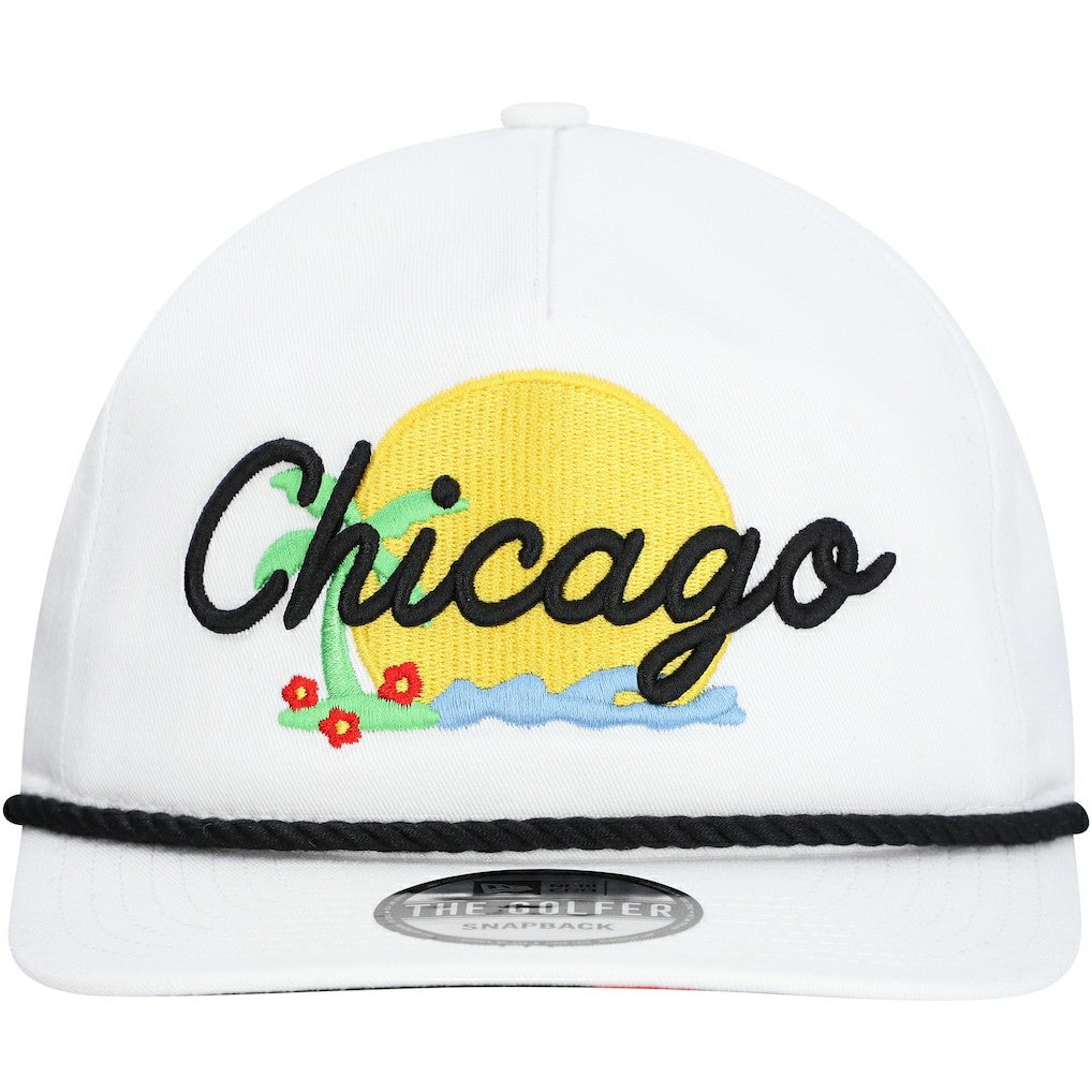 Chicago Bulls Island Oasis Golfer Snapback Hat White - NBA
