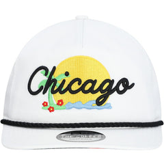 Chicago Bulls Island Oasis Golfer Snapback Hat White - NBA
