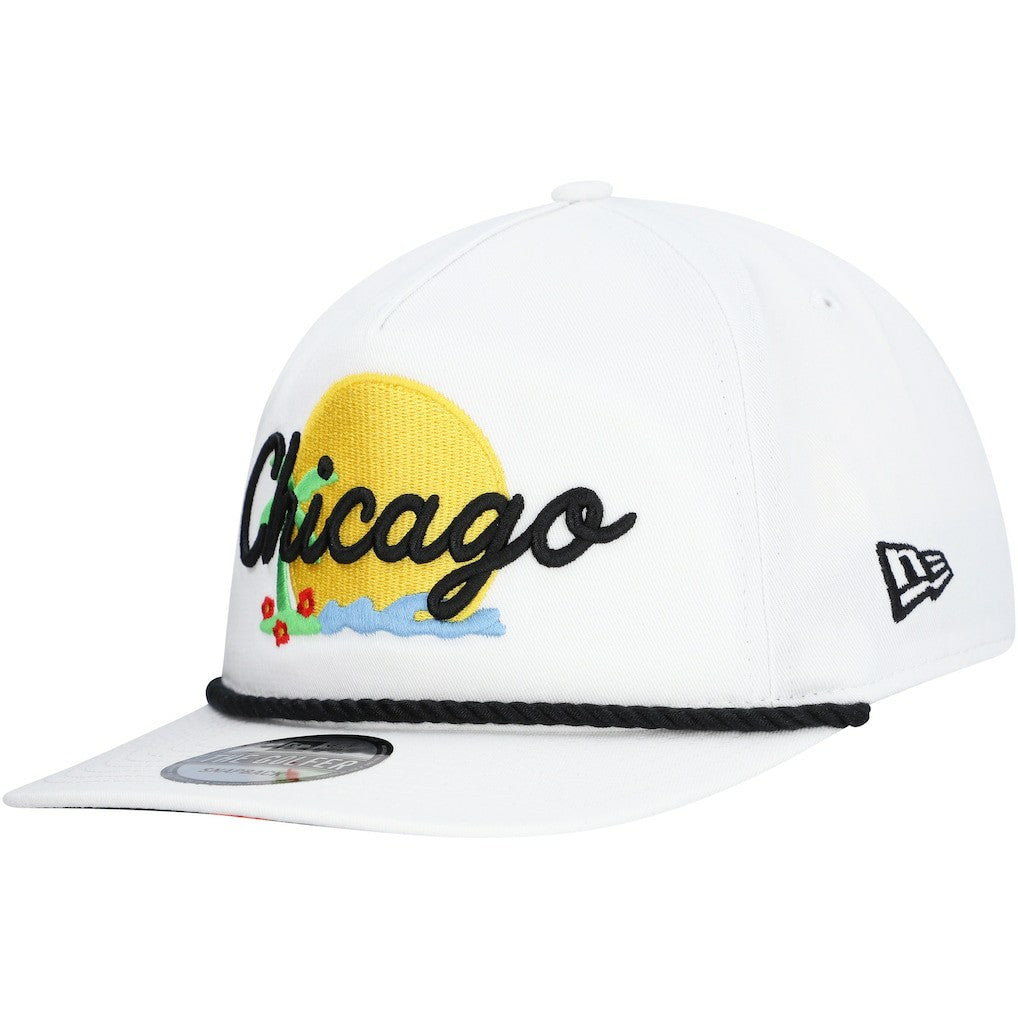 Chicago Bulls Island Oasis Golfer Snapback Hat White - NBA