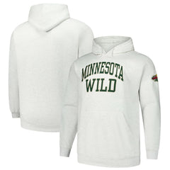 Minnesota Wild Fanatics Big & Tall Fleece Pullover Hoodie - Heather Gray - NHL
