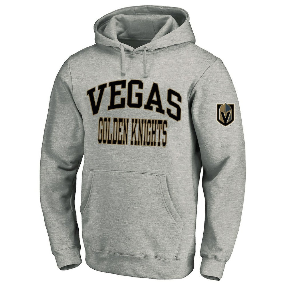 Vegas Golden Knights Fanatics Big & Tall Fleece Pullover Hoodie - Heather Gray - NHL