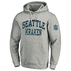Seattle Kraken Fanatics Big & Tall Fleece Pullover Hoodie - Heather Gray - NHL