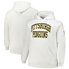 Pittsburgh Penguins Fanatics Big & Tall Fleece Pullover Hoodie - White - NHL