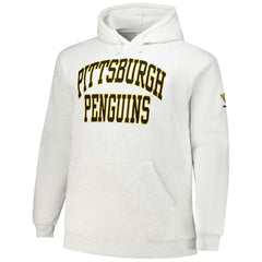 Pittsburgh Penguins Fanatics Big & Tall Fleece Pullover Hoodie - White - NHL