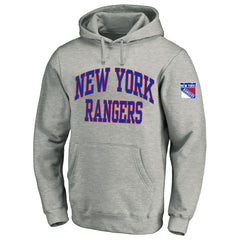New York Rangers Fanatics Big & Tall Fleece Pullover Hoodie - Heather Gray - NHL
