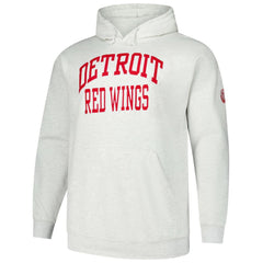 Detroit Red Wings Fanatics Big & Tall Fleece Pullover Hoodie - Heather Gray - NHL