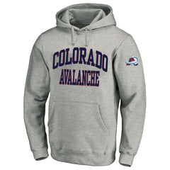 Colorado Avalanche Fanatics Big & Tall Fleece Pullover Hoodie - Heather Gray - NHL