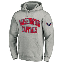 Washington Capitals Fanatics Big & Tall Fleece Pullover Hoodie - Heather Gray - NHL