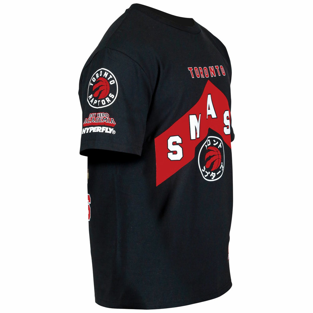 Toronto Raptors Hyperfly Unisex NBA x My Hero Academia All Might Smash T-Shirt Black - NBA
