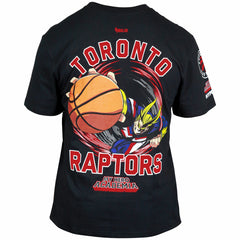 Toronto Raptors Hyperfly Unisex NBA x My Hero Academia All Might Smash T-Shirt Black - NBA