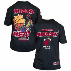 Miami Heat Hyperfly Unisex NBA x My Hero Academia All Might Smash T-Shirt Black - NBA