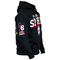 Philadelphia 76ers Hyperfly Unisex NBA x My Hero Academia All Might Smash Pullover Hoodie Black - NBA