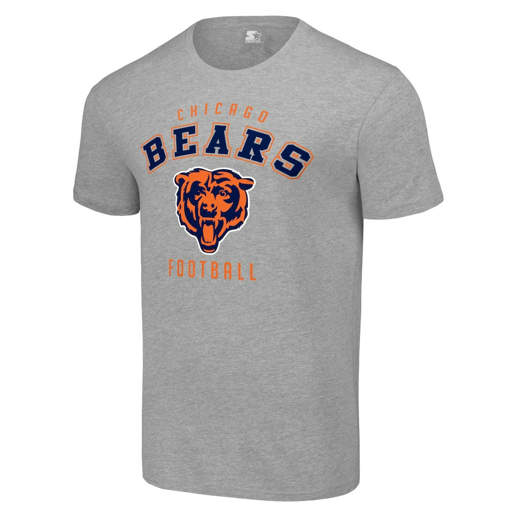 Chicago Bears Starter Logo T-Shirt Heather Gray | NFL