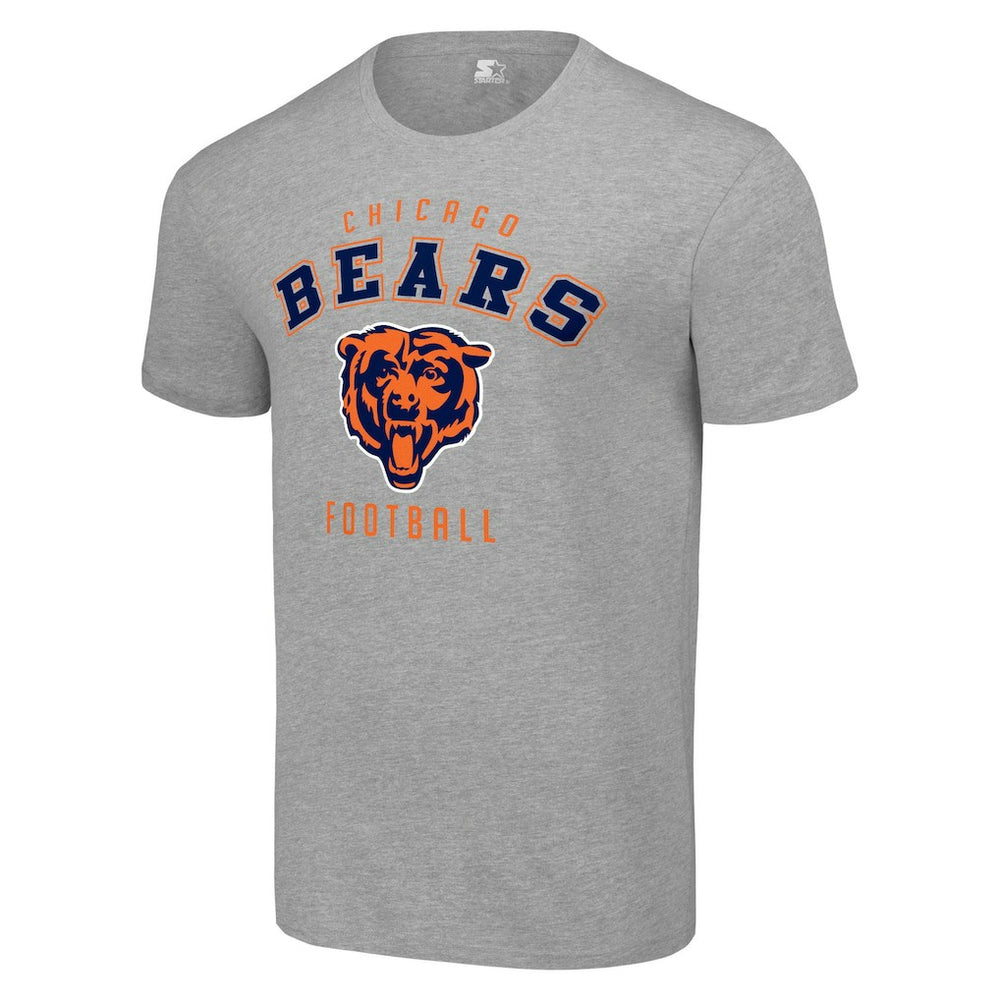 Chicago Bears Starter Logo T-Shirt Heather Gray | NFL