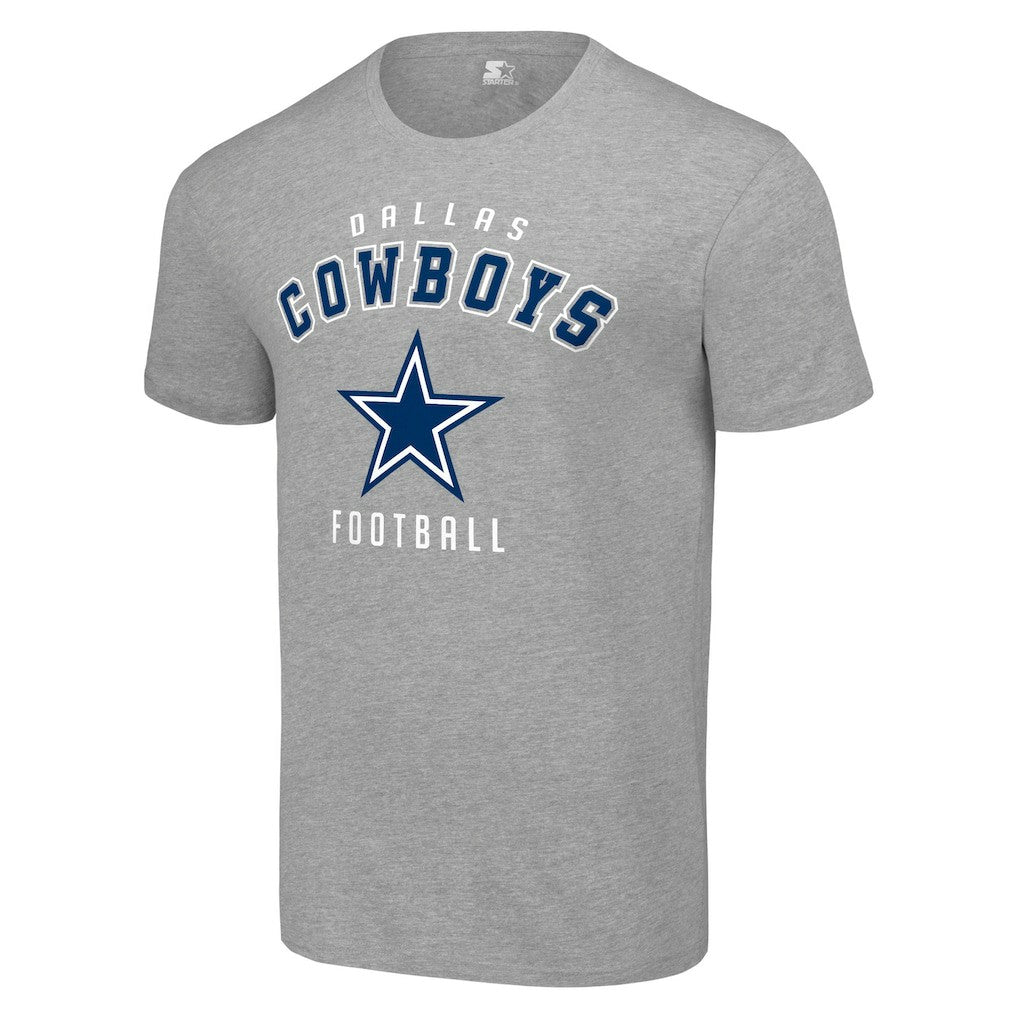Dallas Cowboys Starter Logo T-Shirt Heather Gray | NFL