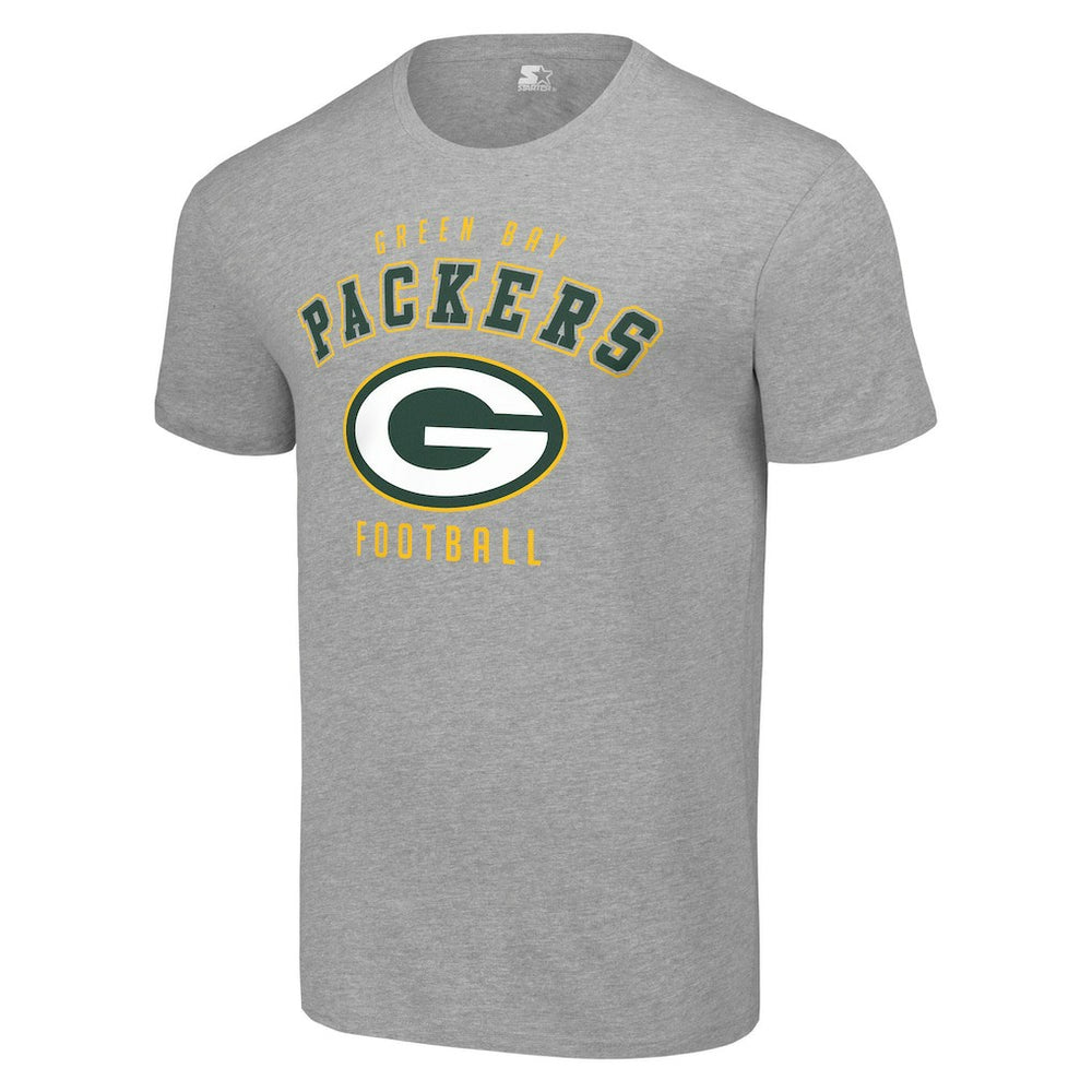 Green Bay Packers Starter Logo T-Shirt Heather Gray | NFL