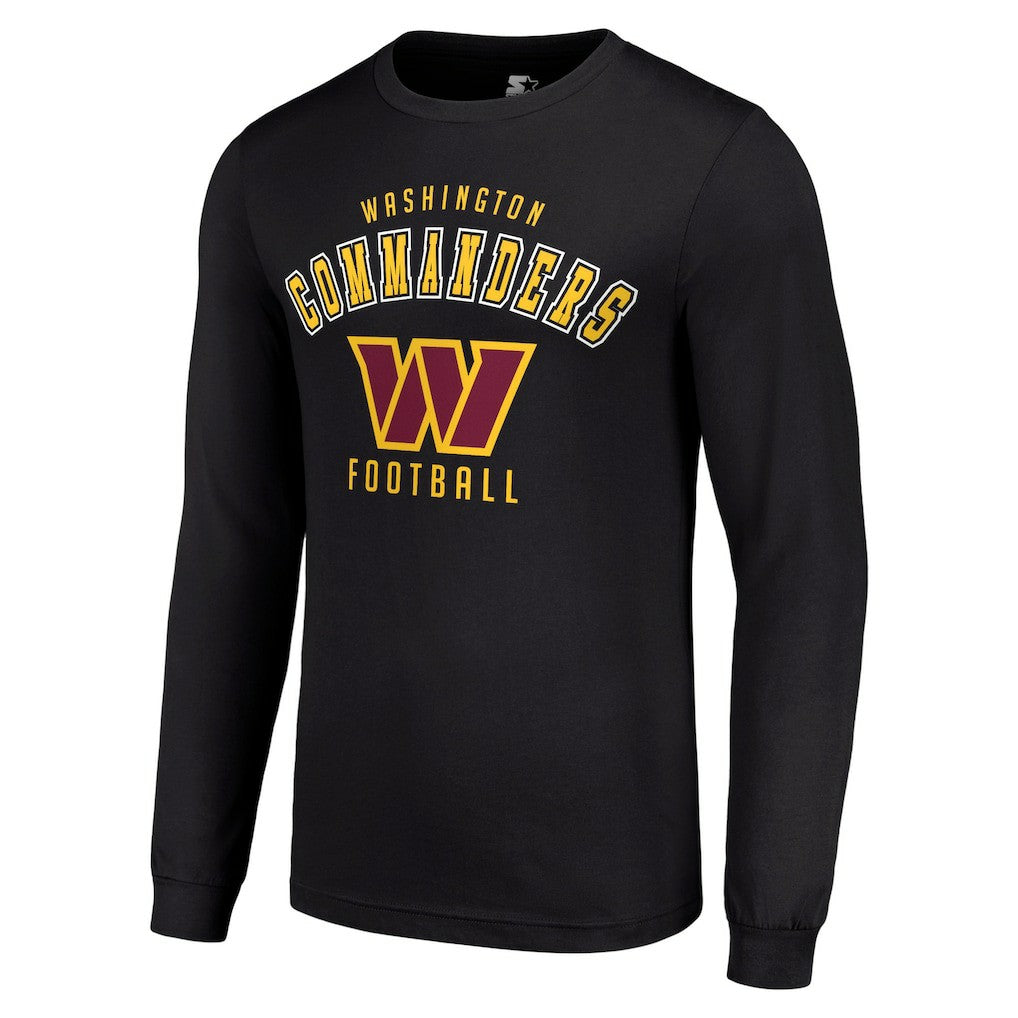 Washington Commanders Starter Long Sleeve T-Shirt Black | NFL