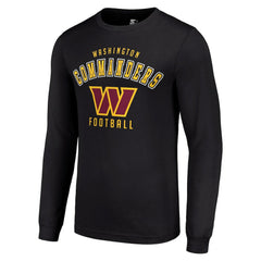 Washington Commanders Starter Long Sleeve T-Shirt Black | NFL