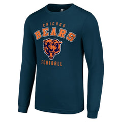 Chicago Bears Starter Long Sleeve T-Shirt Navy | NFL