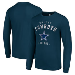 Dallas Cowboys Starter Long Sleeve T-Shirt Navy | NFL