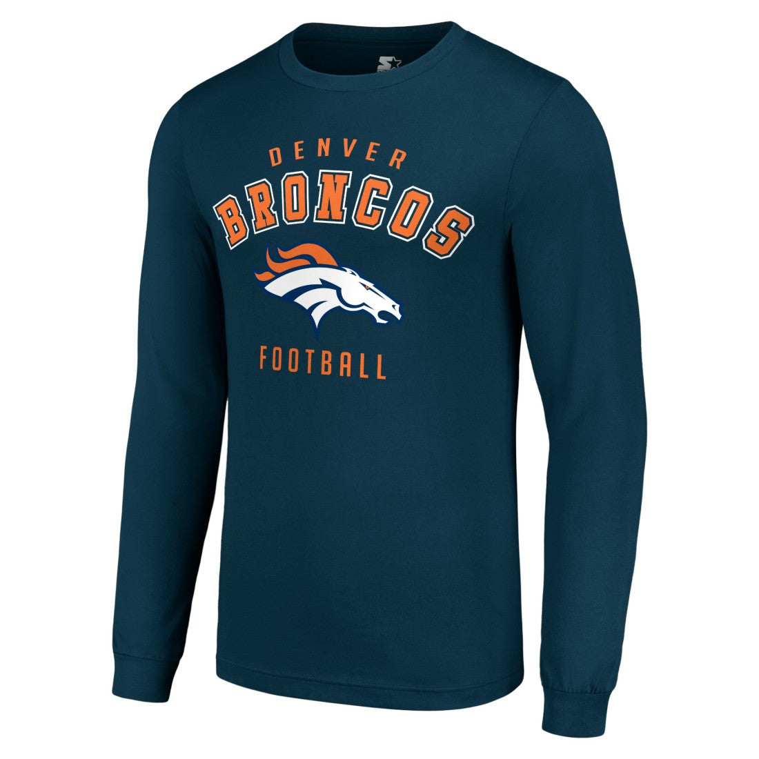 Denver Broncos Starter Long Sleeve T-Shirt Navy | NFL