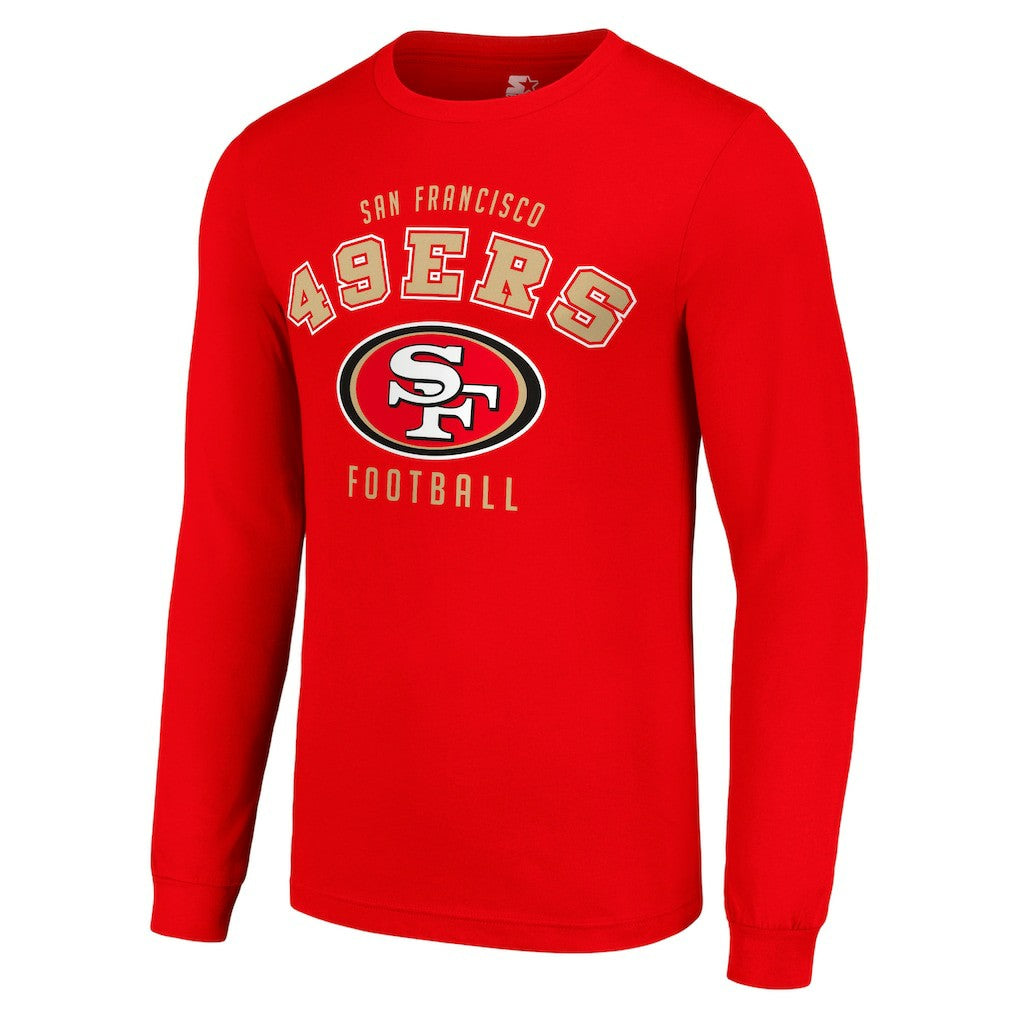 San Francisco 49ers Starter Long Sleeve T-Shirt Scarlet | NFL
