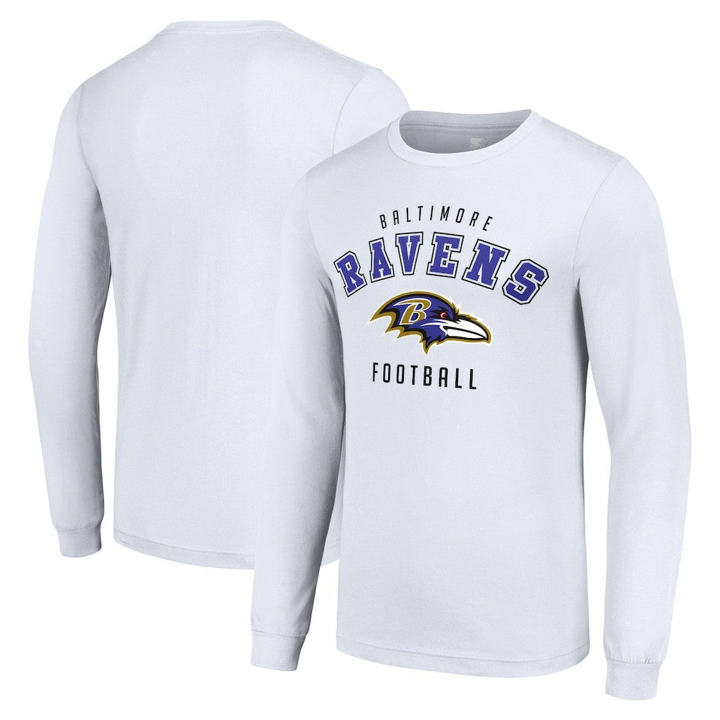 Baltimore Ravens Starter Long Sleeve T-Shirt White | NFL