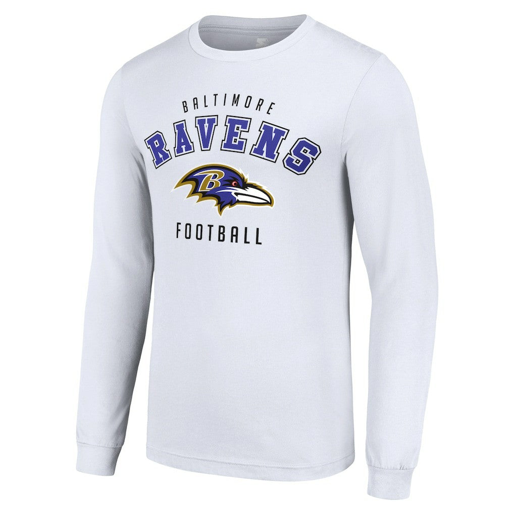 Baltimore Ravens Starter Long Sleeve T-Shirt White | NFL