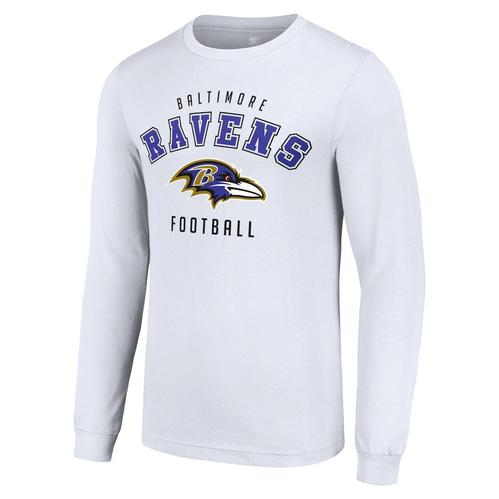 Baltimore Ravens Starter Long Sleeve T-Shirt White | NFL
