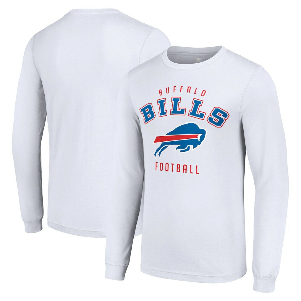 Buffalo Bills Starter Long Sleeve T-Shirt White | NFL