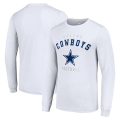 Dallas Cowboys Starter Long Sleeve T-Shirt White | NFL