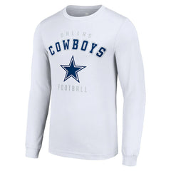 Dallas Cowboys Starter Long Sleeve T-Shirt White | NFL