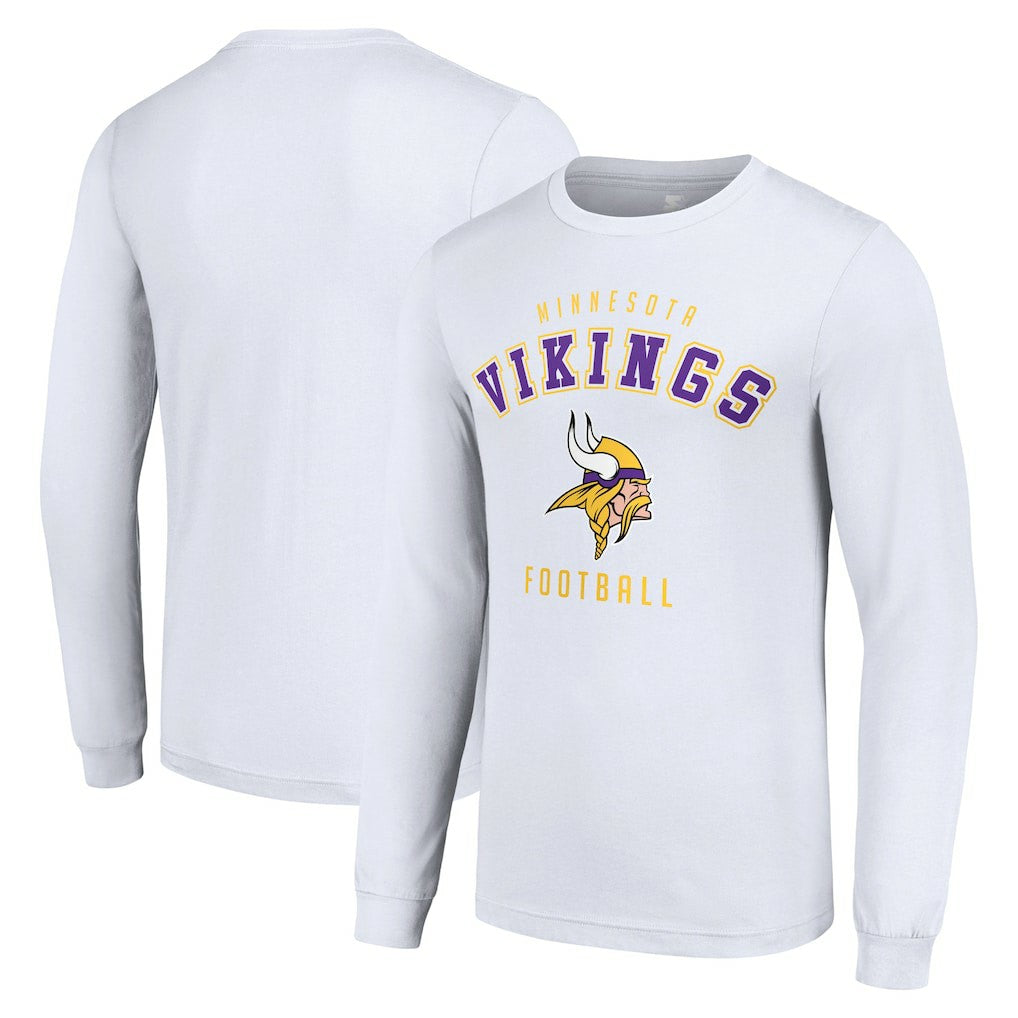 Minnesota Vikings Starter Long Sleeve T-Shirt White | NFL