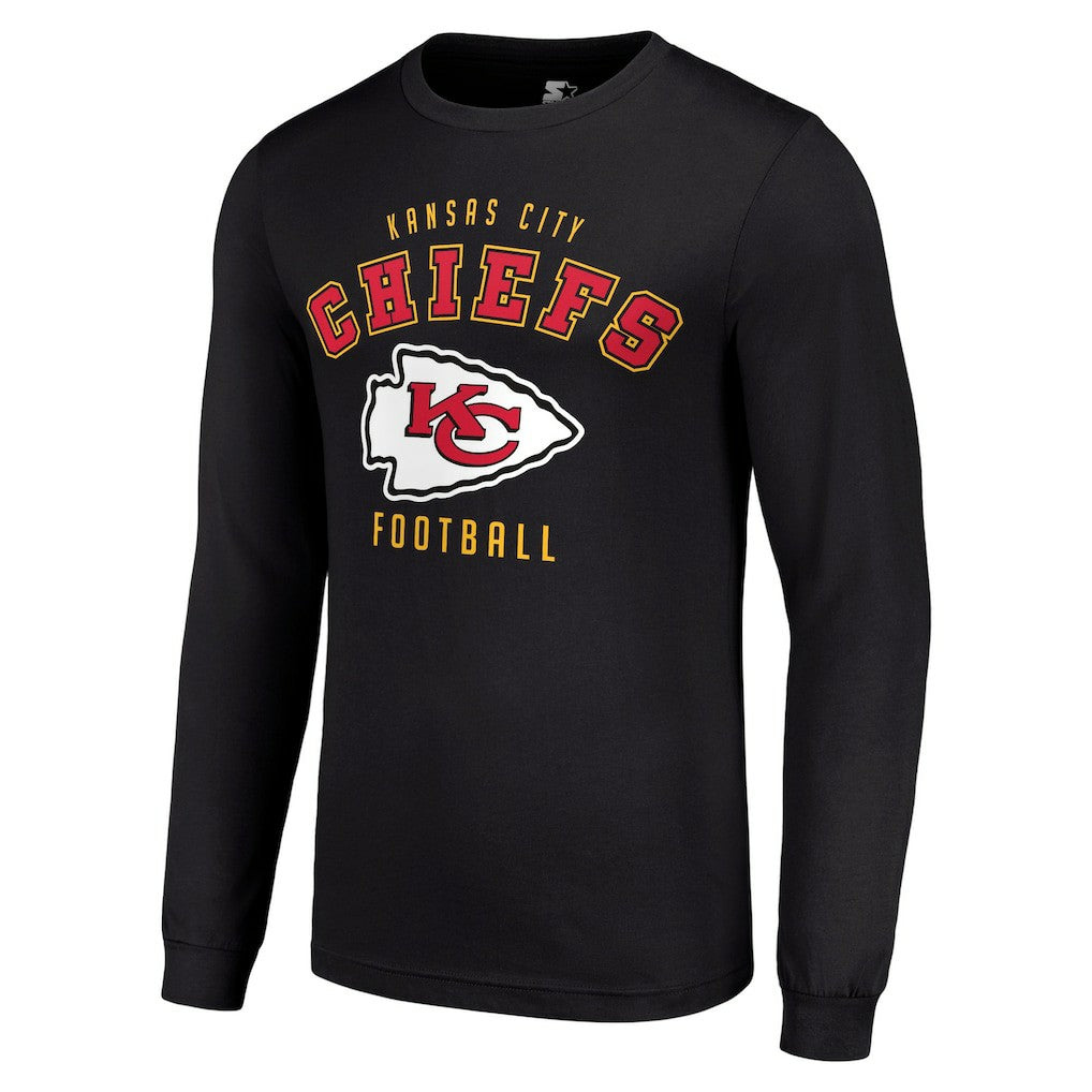 Kansas City Chiefs Starter Long Sleeve T-Shirt Black | NFL