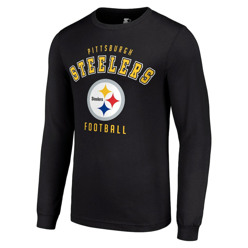 Pittsburgh Steelers Starter Long Sleeve T-Shirt Black | NFL