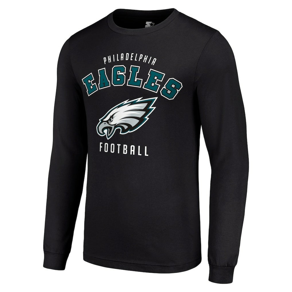 Philadelphia Eagles Starter Long Sleeve T-Shirt Black | NFL
