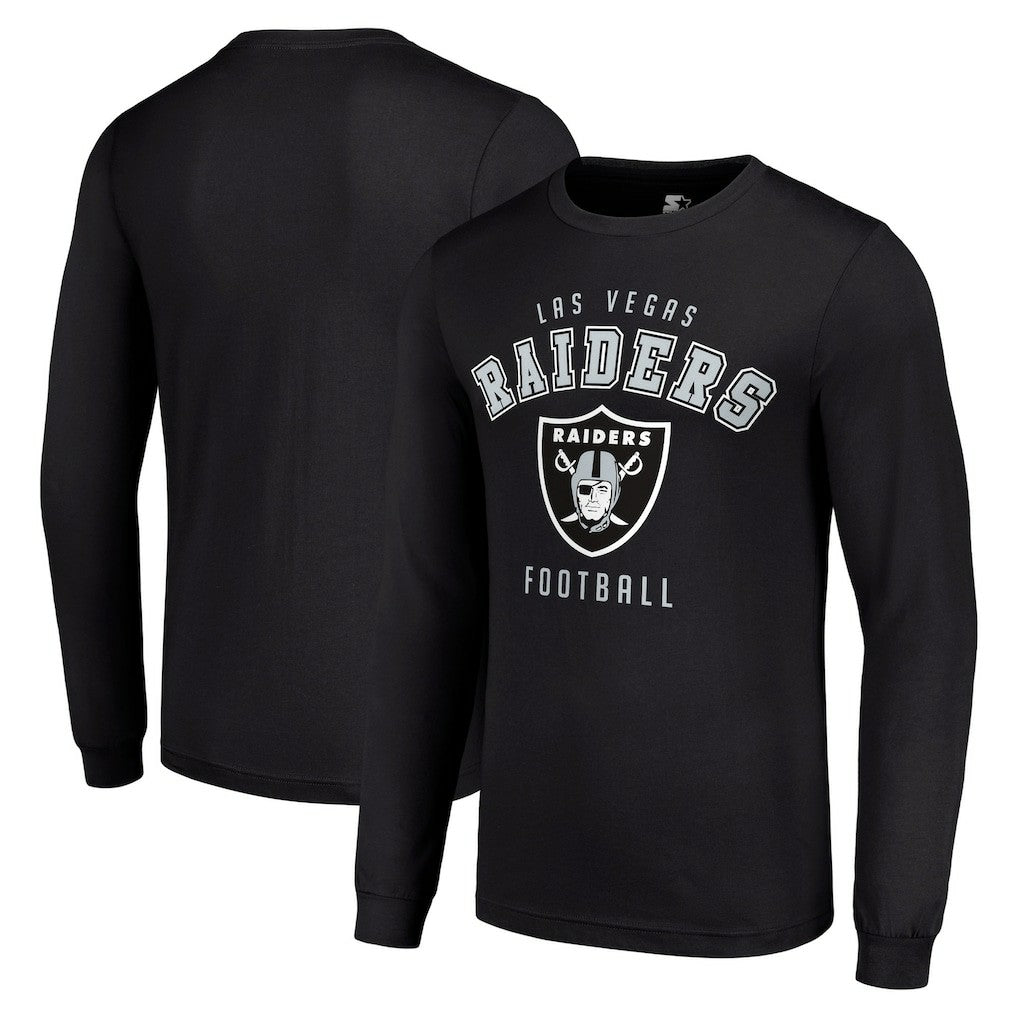 Las Vegas Raiders Starter Long Sleeve T-Shirt Black | NFL