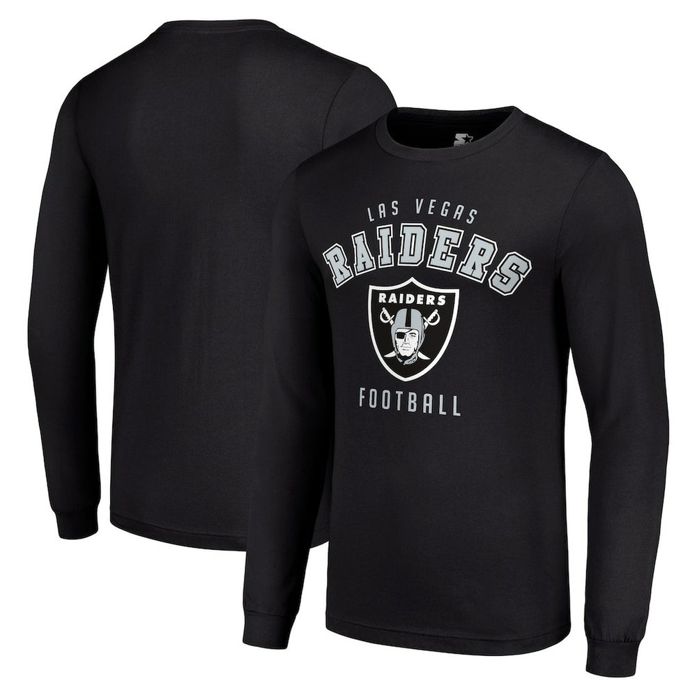 Las Vegas Raiders Starter Long Sleeve T-Shirt Black | NFL