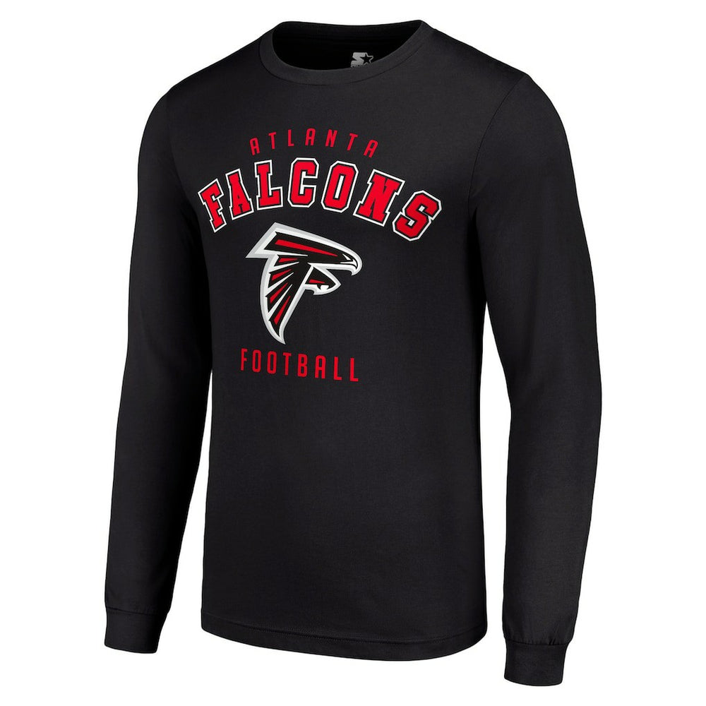 Atlanta Falcons Starter Long Sleeve T-Shirt Black | NFL