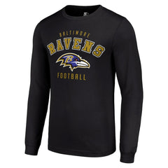 Baltimore Ravens Starter Long Sleeve T-Shirt Black | NFL
