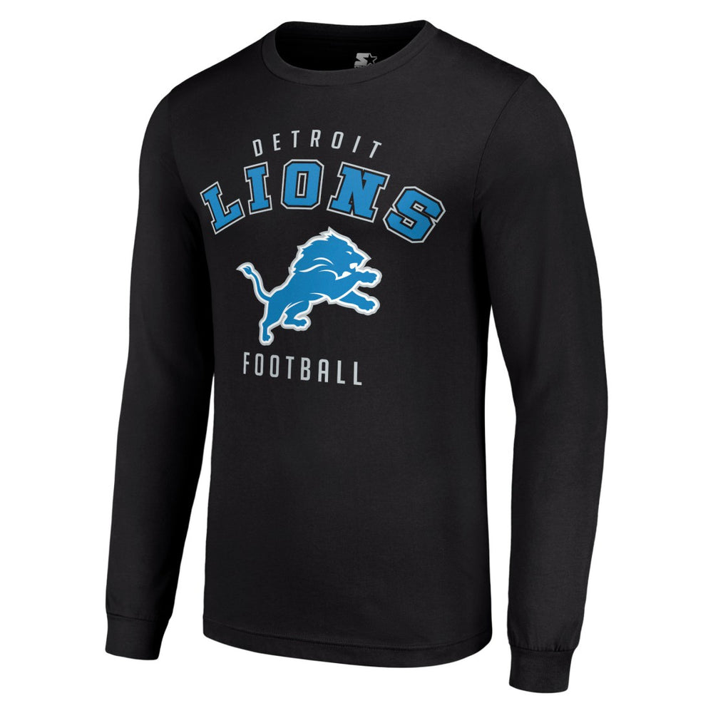 Detroit Lions Starter Long Sleeve T-Shirt Black | NFL