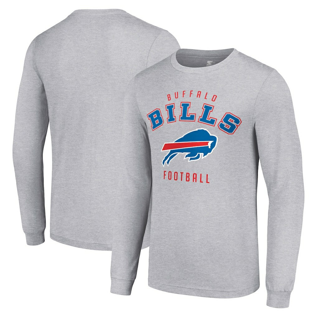 Buffalo Bills Starter Long Sleeve T-Shirt Heather Gray | NFL