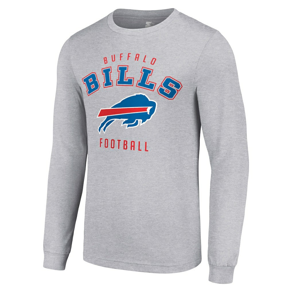 Buffalo Bills Starter Long Sleeve T-Shirt Heather Gray | NFL