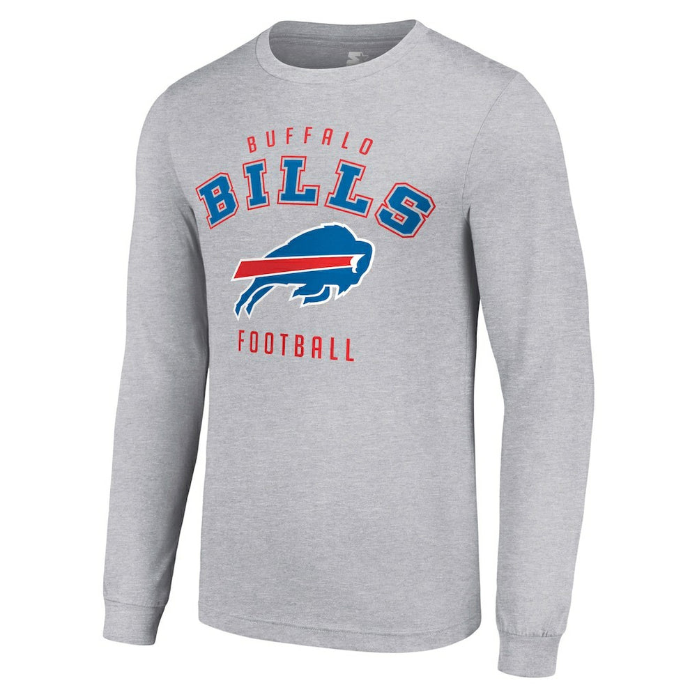 Buffalo Bills Starter Long Sleeve T-Shirt Heather Gray | NFL