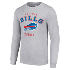 Buffalo Bills Starter Long Sleeve T-Shirt Heather Gray | NFL