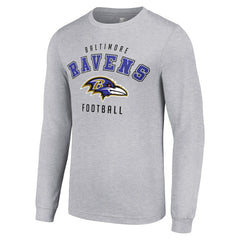 Baltimore Ravens Starter Long Sleeve T-Shirt Heather Gray | NFL