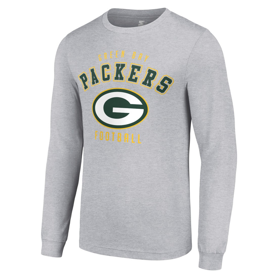 Green Bay Packers Starter Long Sleeve T-Shirt Heather Gray | NFL