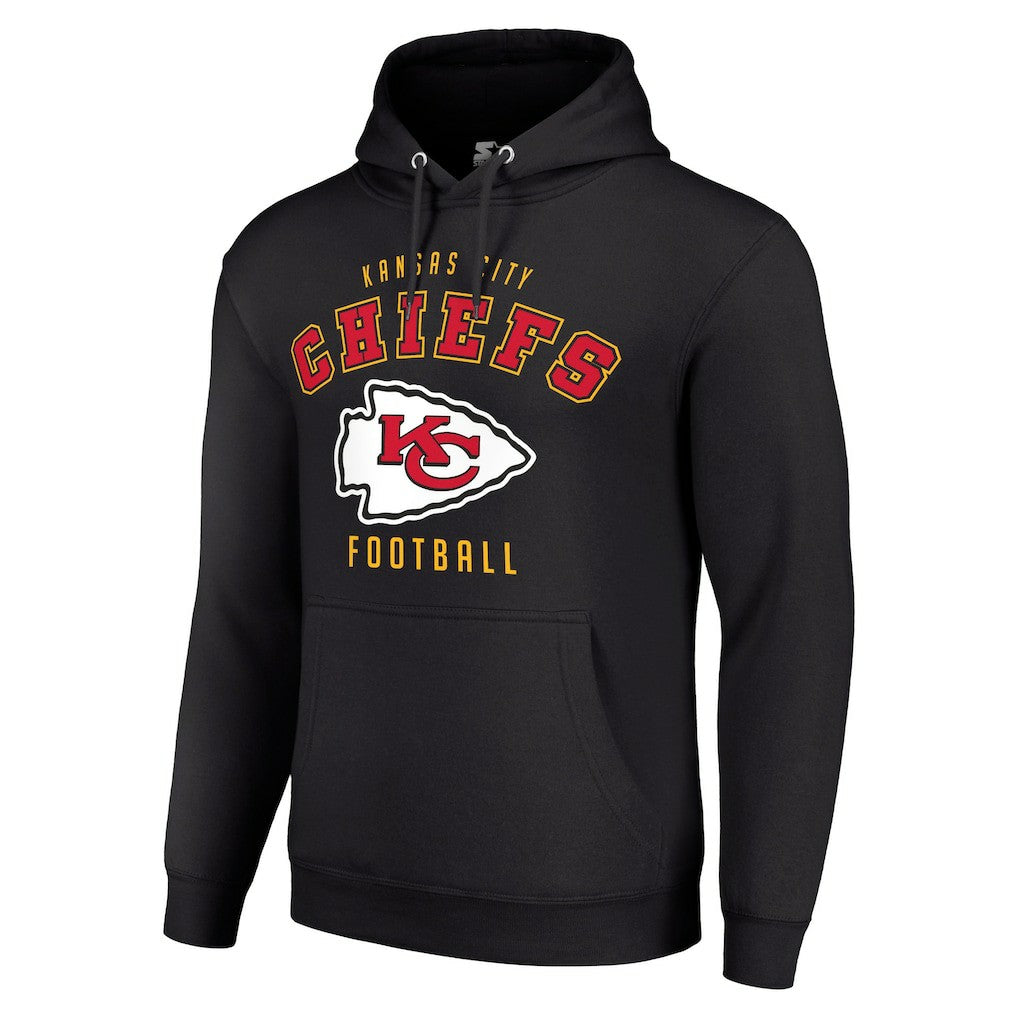 Kansas City Chiefs Starter Unisex Logo Pullover Hoodie Black | NFL