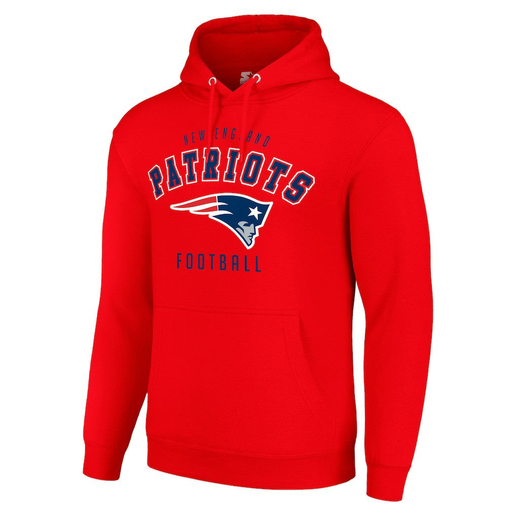 New England Patriots Starter Unisex Logo Pullover Hoodie Red | NFL